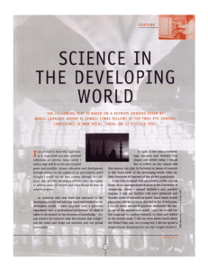 Science in the Developing World - Professor Ahmed Zewail
