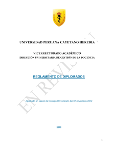 reglamento de diplomados universidad peruana cayetano