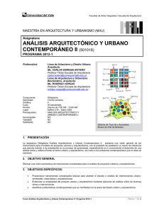 análisis arquitectónico y urbano contemporáneo ii (501018)