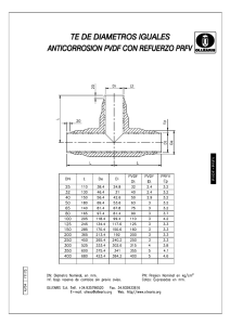 TE DE DIAMETROS IGUALES ANTICORROSION PVDF CON