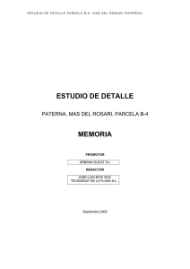 ESTUDIO DE DETALLE MEMORIA