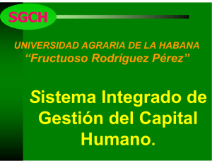 Sistema Integrado de Gestión del Capital Humano.