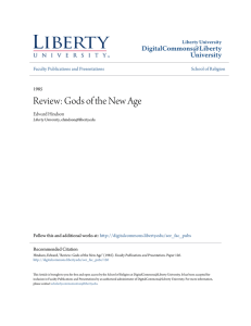 Review: Gods of the New Age - DigitalCommons@Liberty University