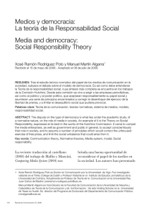 Medios y democracia: La teoría de la Responsabilidad Social Media