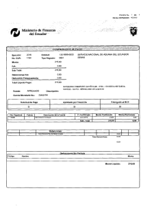 No. cun: 1194 Tipo Registro: DEV SENAE