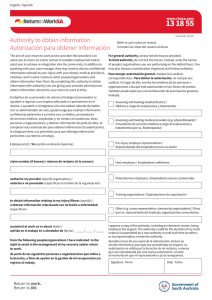 Authority to obtain information form Spanish