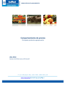 28 de marzo al 03 de abril - Ministerio de Agricultura Ganadería y