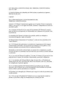 LEY ORGANICA CONSTITUCIONAL DEL TRIBUNAL