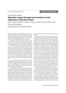 Comentario sobre: High-flow oxygen through nasal cannula in acute