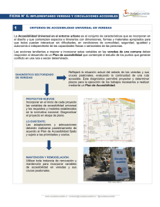 Ficha de Veredas - Corporación Ciudad Accesible