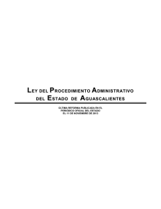 ley del procedimiento administrativo del estado de aguascalientes