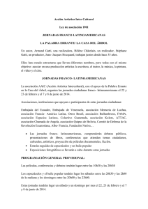 Programa de Jornadas Franco Latinoamericanas 22 y 23
