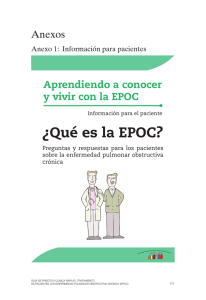 Aprendiendo a conocer y vivir con la EPOC