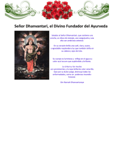 Señor Dhanvantari, el Divino Fundador del Ayurveda
