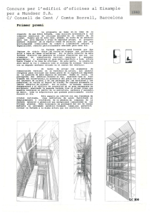 Concurs per l`edifici d`oficines al Eixample