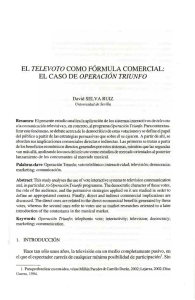 El televoto como fórmula comercial: el caso de Operación Triunfo