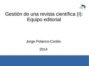 Gestión de una revista científica (I): Equipo editorial