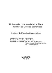 Memoria 2011 - Facultad de Ciencias Económicas