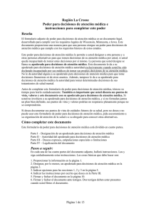 Región La Crosse Poder para decisiones de atención médica e