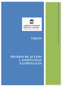 viol&iacute;n - Conservatori Mestre Vert