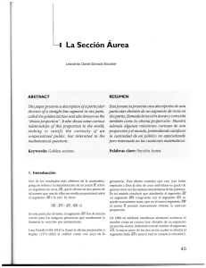 I La Sección Aurea - Universidad El Bosque