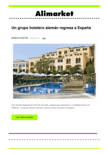 Un grupo hotelero alemán regresa a España - Noticias