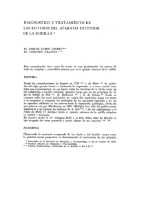 diagnostico y tratamiento de las roturas del aparato extensor