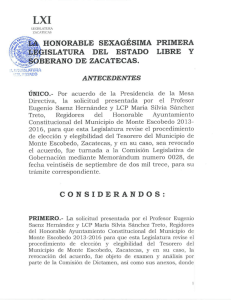 Se declara improcedente el escrito presentado por los CC. Eugenio