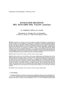 EVOLUCIÓN RECIENTE DEL ESTUARIO DEL NALON (Asturias)