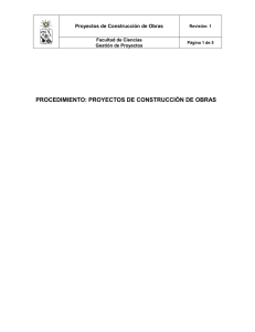 procedimiento: proyectos de construcción de