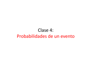 Clase 4: Probabilidades de un evento
