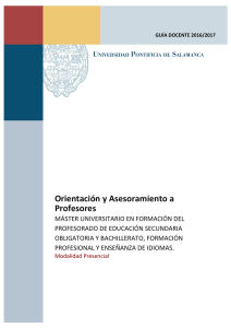 Orientación y Asesoramiento a Profesores