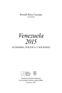 Venezuela 2015: economía, política y sociedad - Konrad