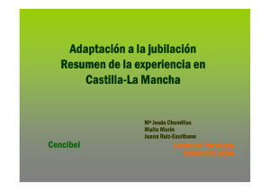 Adaptación a la jubilación - Junta de Comunidades de Castilla