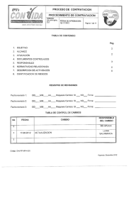 Procedimiento de Contratación