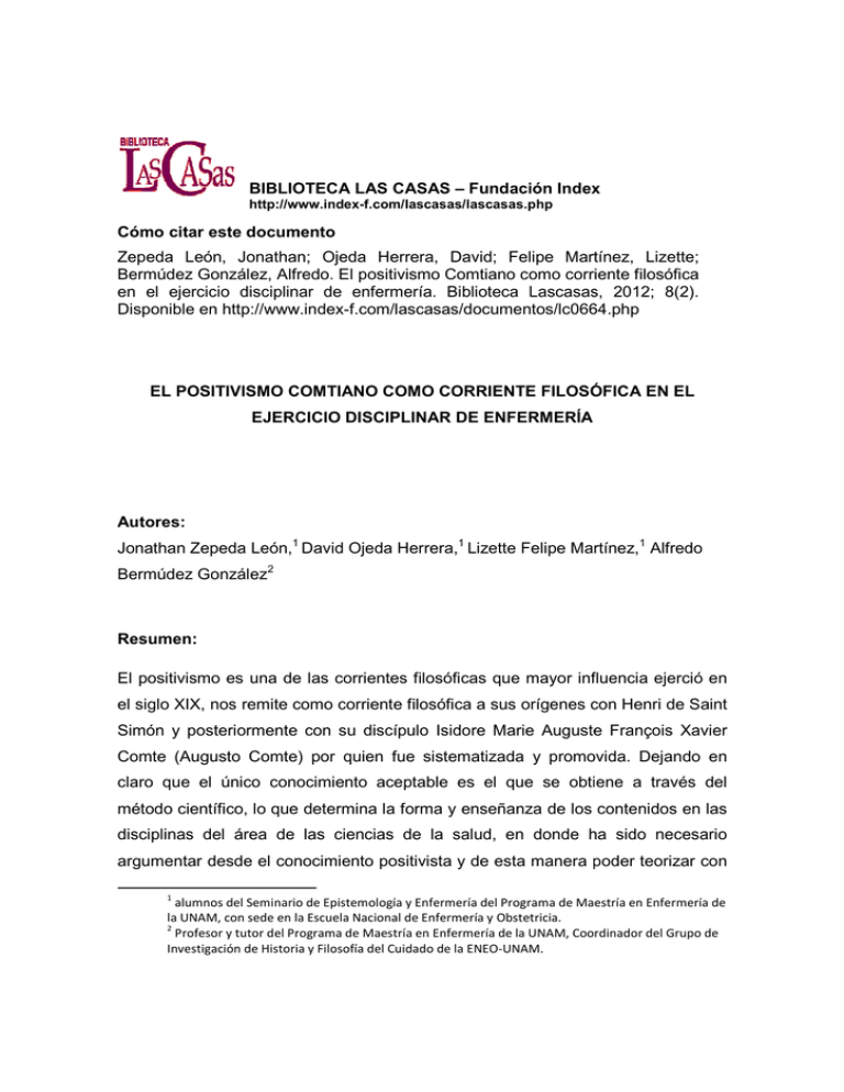 Positivismo Comtiano
