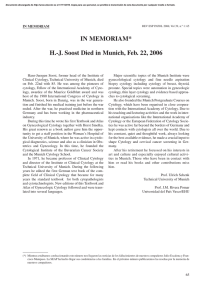 IN MEMORIAM* H.-J. Soost Died in Munich, Feb. 22, 2006