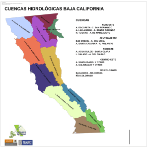 Cuencas hidrológicas Baja California