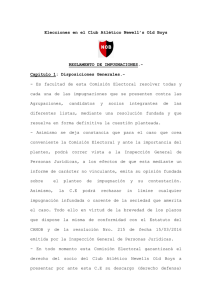 Reglamento de impugnaciones - Club Atlético Newell`s Old Boys