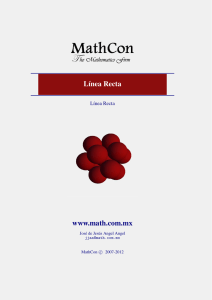 Línea Recta www.math.com.mx