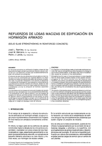 Refuerzos de losas macizas de edificaci&oacute;n en hormig&oacute;n armado