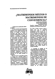 ¿matrimonios mixtos o matrimonios de