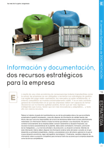 Información y documentación, dos recursos