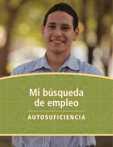 Mi búsqueda de empleo AUTOSUFICIENCIA