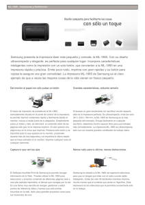 Samsung presenta la impresora láser más pequeña y cómoda, la
