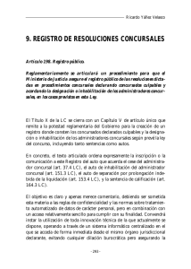 9. REGISTRO DE RESOLUCIONES CONCURSALES