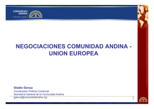 negociaciones comunidad andina - union europea