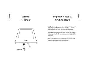 conoce tu Kindle empezar a usar tu Kindle es fácil