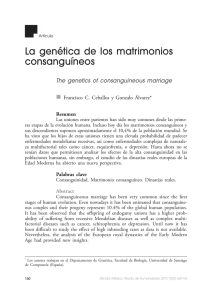 La genética de los matrimonios consanguíneos