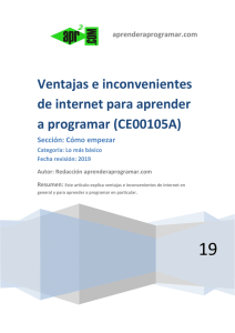 CE00105A Ventajas inconvenientes de internet para aprender